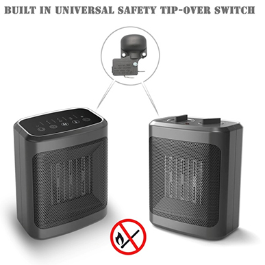 Built In Universal Safety Tip Over Switch Ptc Ceramic Fan Heaters